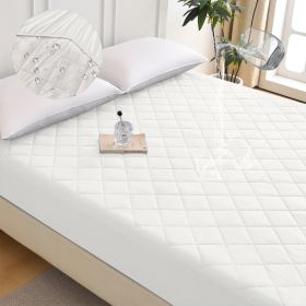 Diamond Grid Ultrasonic Waterproof Mattress Protector (Option: W13664140)
