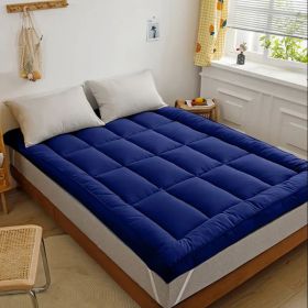 Topper Pad for Mattress  Twin (Color: Navy blue)