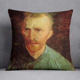 Self-Portrait 8 by Van Gogh Cushion (Insert: With Insert, size: 16" X 16")