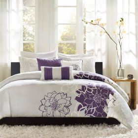 6 Piece Printed Duvet Cover Set (Color: as Pic)